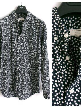CLUB MONACO MEN'S PRINTED SHIRT Sz-L